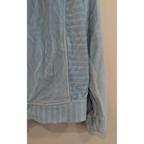 St. John Sport Light Blue Velvet Full Zip Jacket Size 2 - Picture 2 of 8